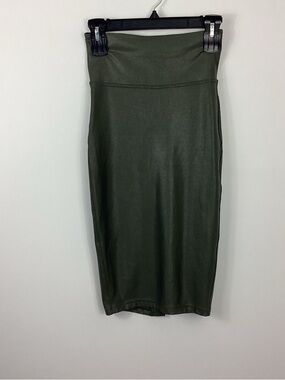 Spanx Faux Leather Pencil Skirt Size Small